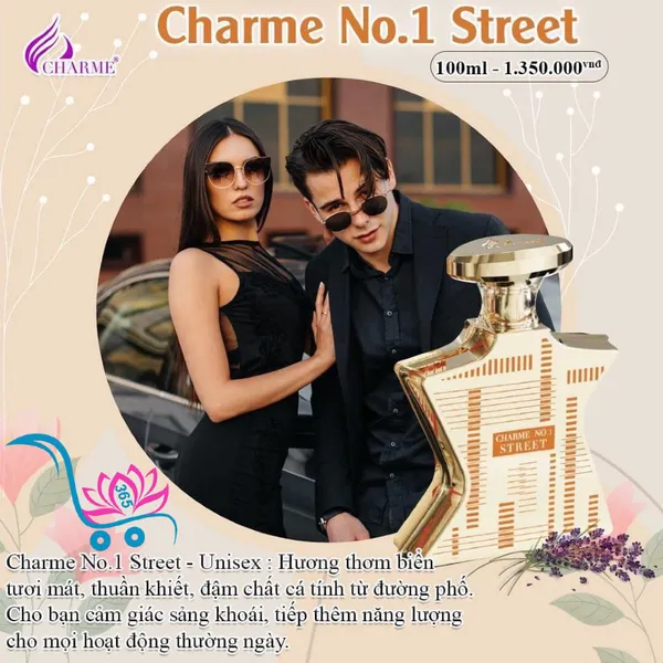 Nước Hoa Charme No.1 Street 100ml Unisex Chính Hãng