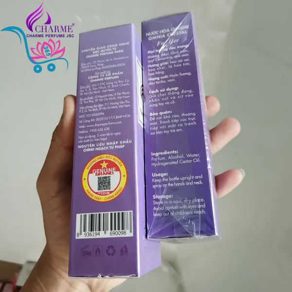 Nước Hoa Charme Omnia Crystal 75ml Nữ Chính Hãng