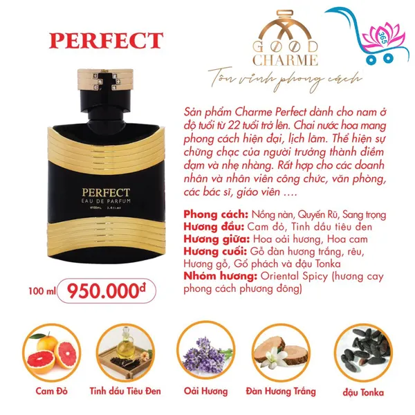 Nước Hoa Good Charme Perfect 100ml Nam Chính Hãng