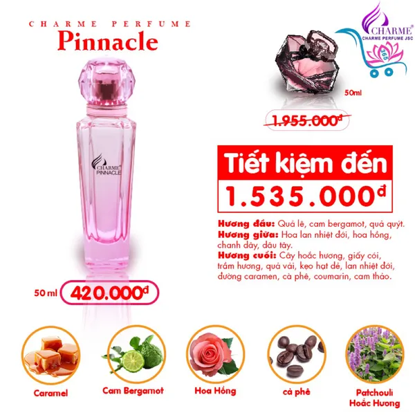 Nước Hoa Charme Pinnacle 50ml Nữ Chính Hãng