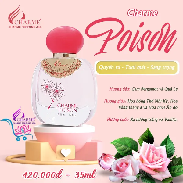 Nước Hoa Charme Poison 35ml Nữ Chính Hãng