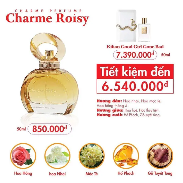 Nước Hoa Charme Roisy 50ml Nữ Chính Hãng