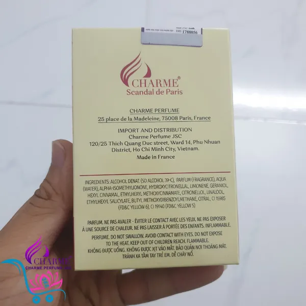 Nước Hoa Charme Scandal De Paris 100ml Nữ Chính Hãng