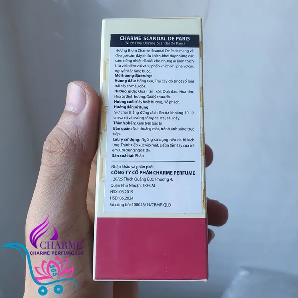 Nước Hoa Charme Scandal De Paris 100ml Nữ Chính Hãng