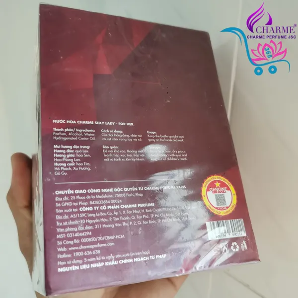 Nước Hoa Charme Sexy Lady 75ml Nữ Chính Hãng
