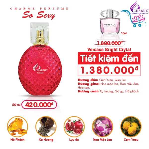 Nước Hoa Charme So Sexy 50ml Nữ Chính Hãng
