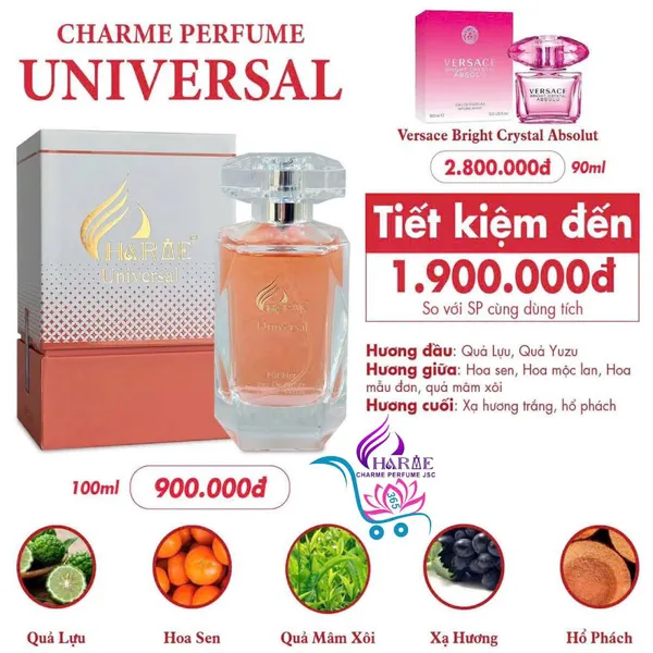 Nước Hoa Charme Universal 100ml Nữ Chính Hãng