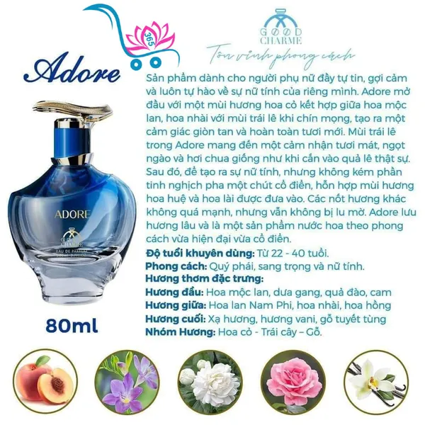 Nước Hoa Good Charme Adore 80ml Nữ Chính Hãng