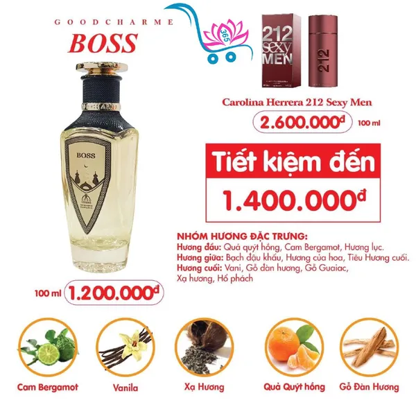 Nước Hoa Good Charme Boss 100ml Nam Chính Hãng
