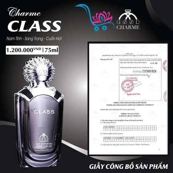 Nước Hoa Good Charme Class 75ml Nam Chính Hãng