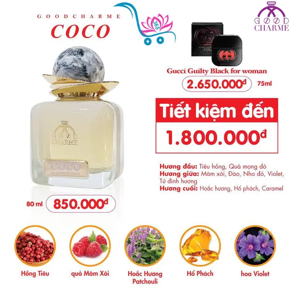Nước Hoa Good Charme Coco Trắng 80ml Nữ Chính Hãng