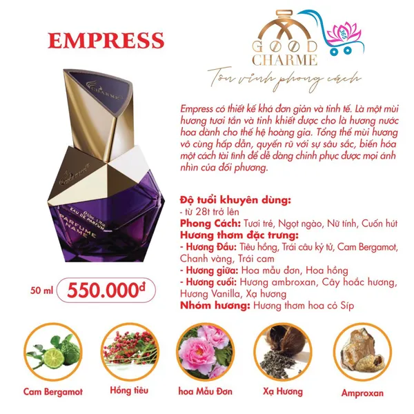 Nước Hoa Good Charme Empress 50ml Nữ Chính Hãng