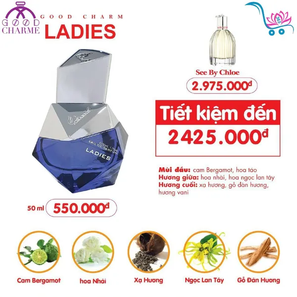 Nước Hoa Good Charme Ladies 50ml Nữ Chính Hãng