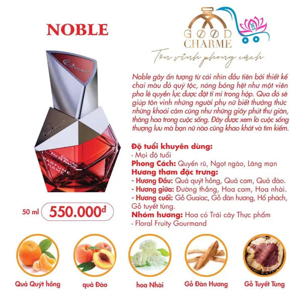 Nước Hoa Good Charme Noble 50ml Nữ Chính Hãng