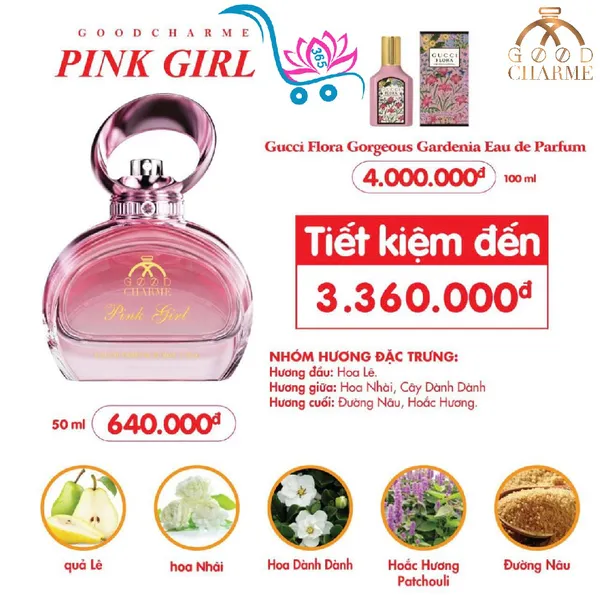 Nước Hoa Good Charme Pink Girl 50ml Nữ Chính Hãng