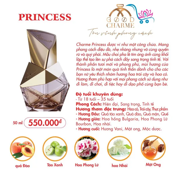 Nước Hoa Good Charme Princess 50ml Nữ Chính Hãng