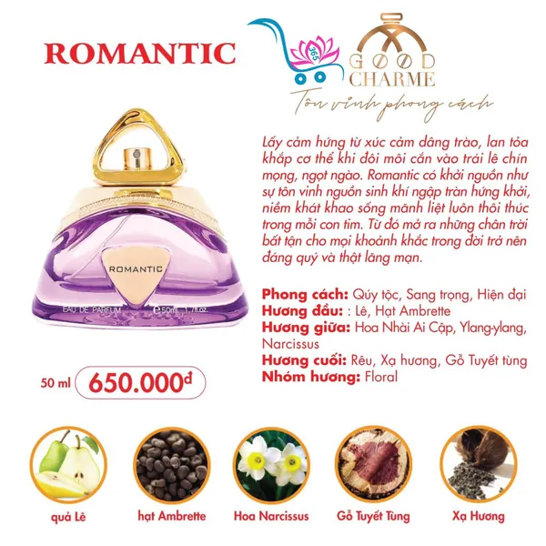 Nước Hoa Good Charme Romantic 50ml Nữ Chính Hãng