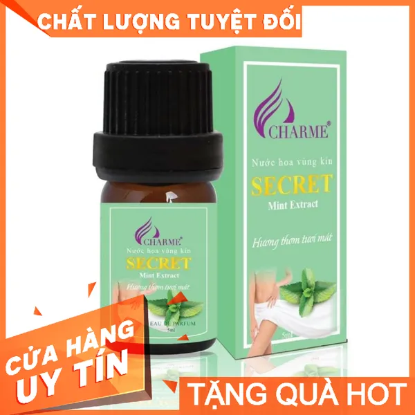 Nước Hoa Vùng Kín Charme Secret Mint Extract Hương Bạc Hà 5ml