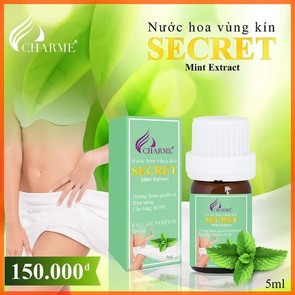 Nước Hoa Vùng Kín Charme Secret Mint Extract Hương Bạc Hà 5ml