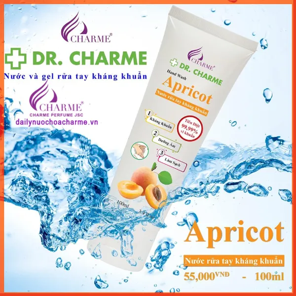 Nước Rửa Tay DR. CHARME Apricot 100ml