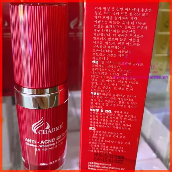 Bộ Trị Mụn Charme Thông Đỏ Hàn Quốc