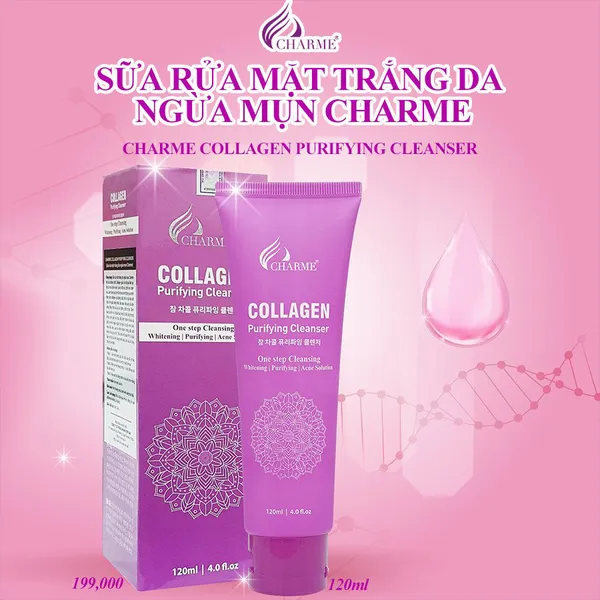 Sữa Rửa Mặt Charme Collagen