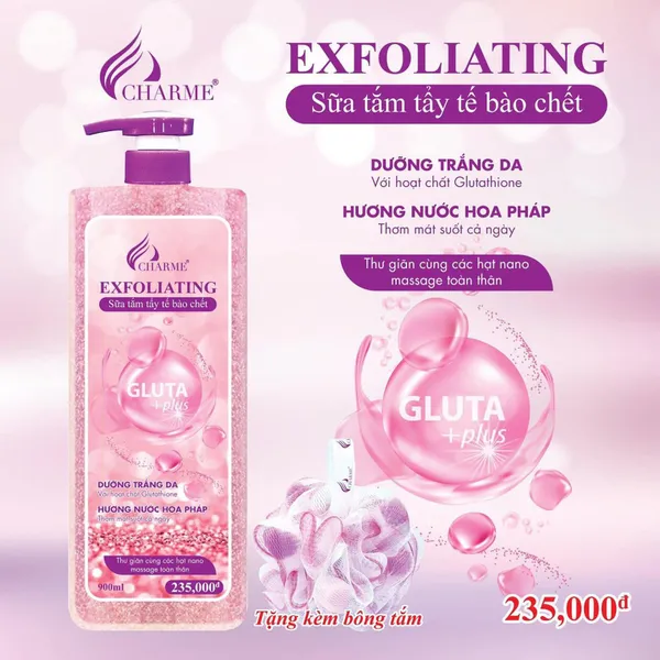 Sữa Tắm Tẩy Tế Bào Chết Charme Exfoliating