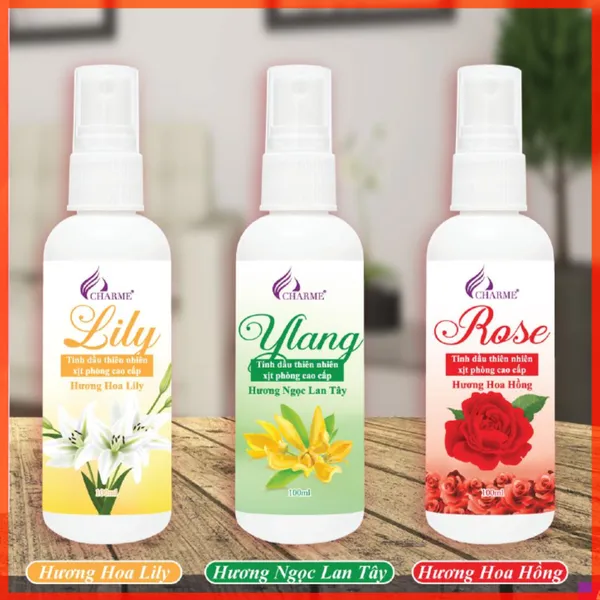 Tinh Dầu Xịt Phòng Charme 100ml Chính Hãng