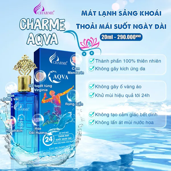 Xịt Khử Mùi Charme Chính Hãng