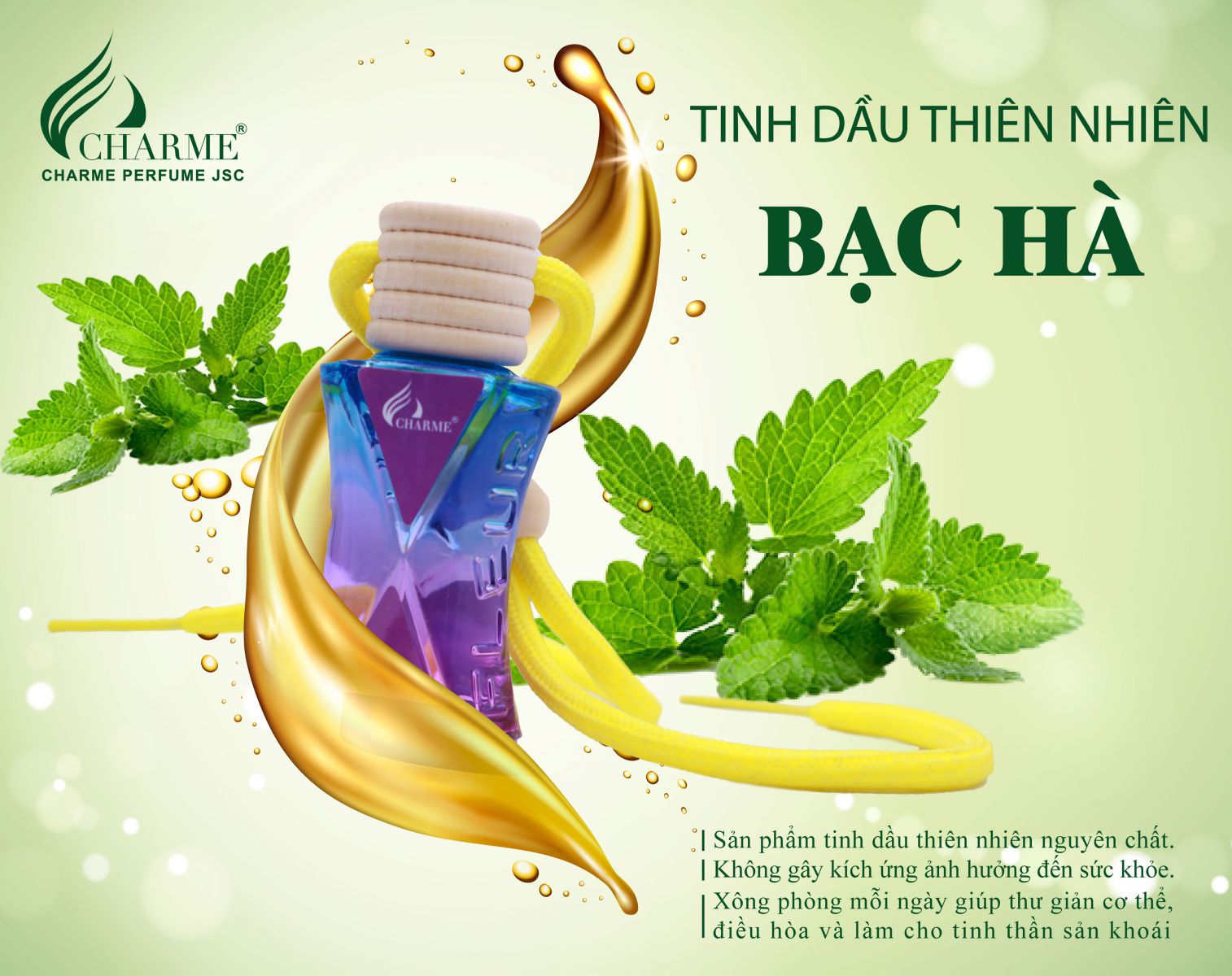 Tinh Dầu Treo Xe Ô Tô Charme 8ml