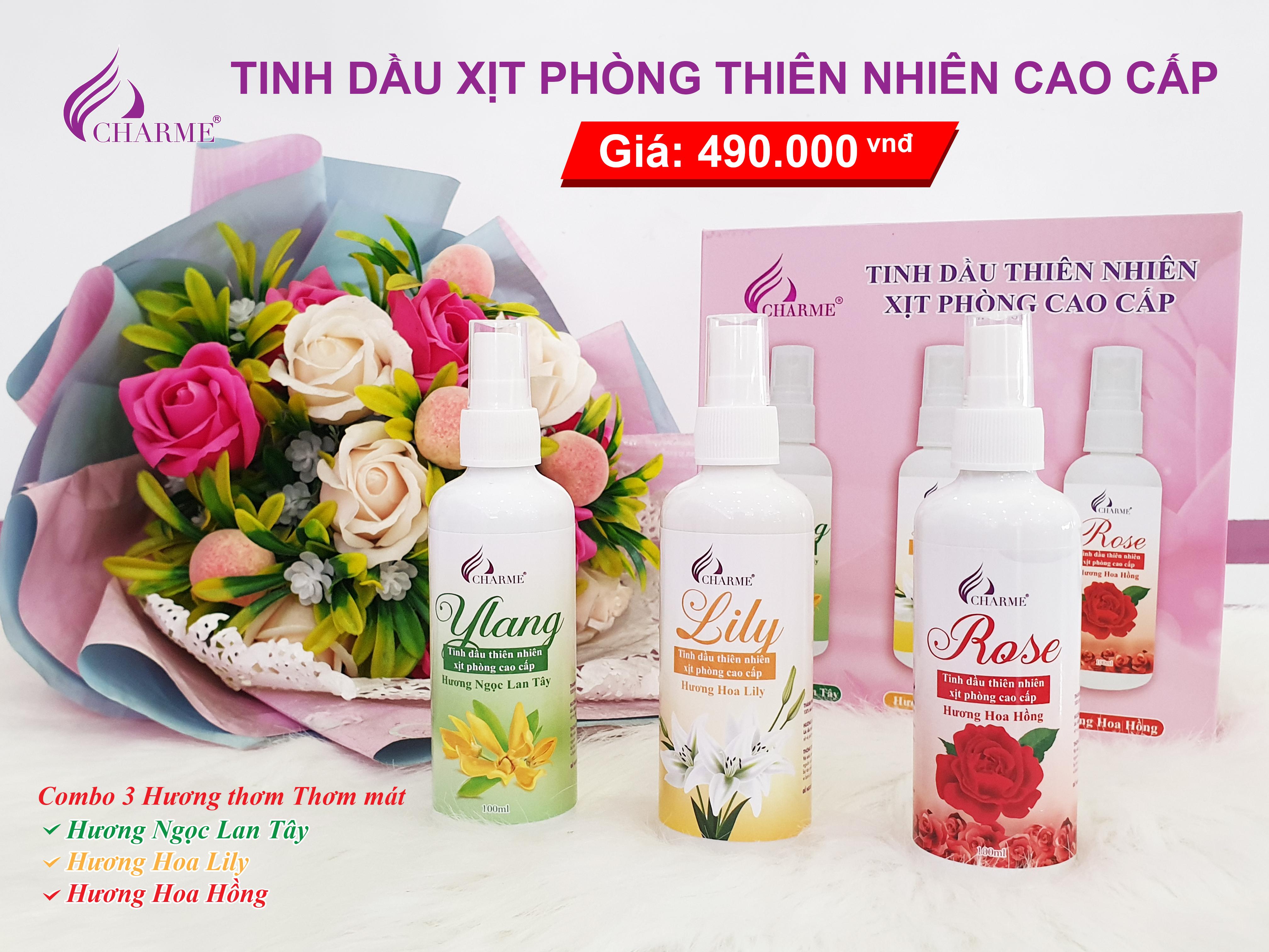 Tinh Dầu Xịt Phòng Charme 100ml