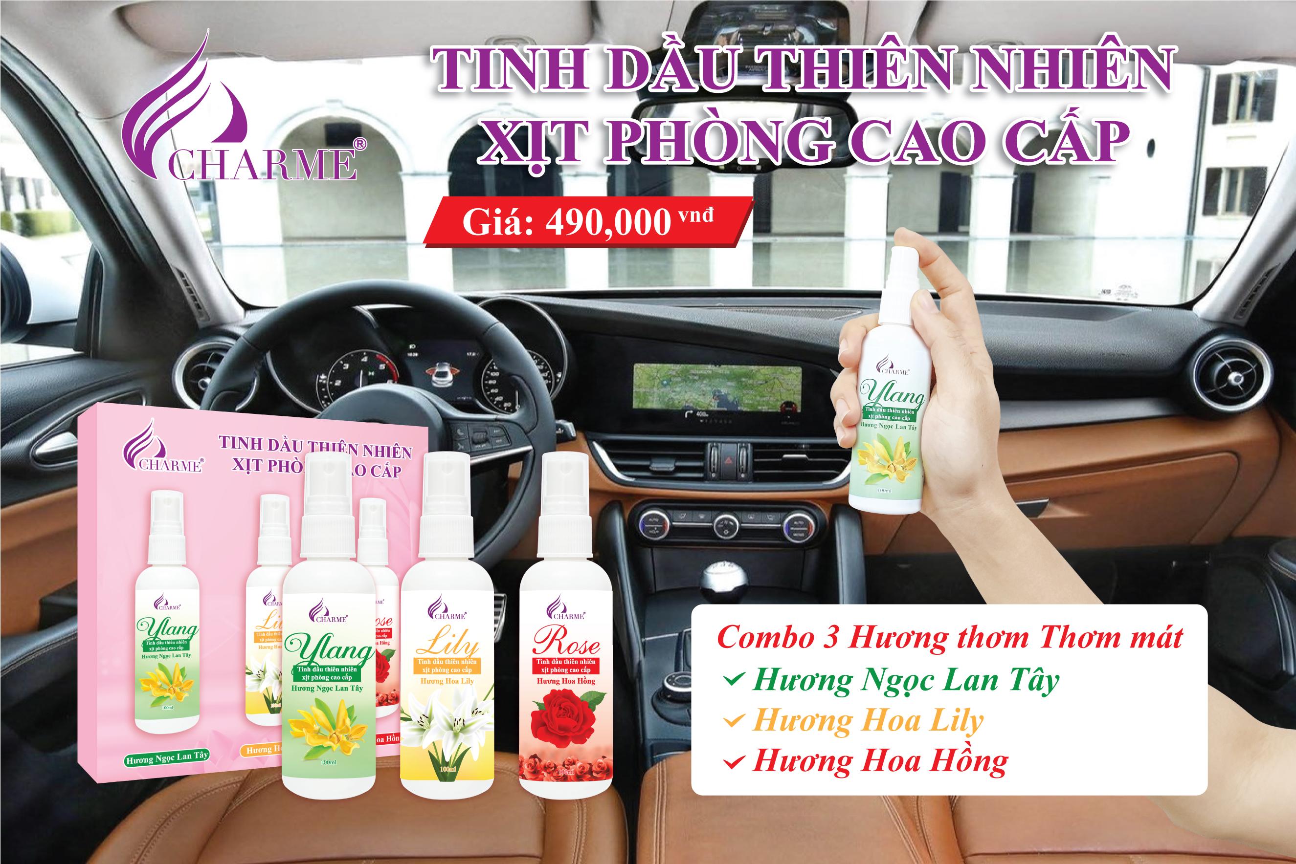 Tinh Dầu Xịt Phòng Charme 100ml