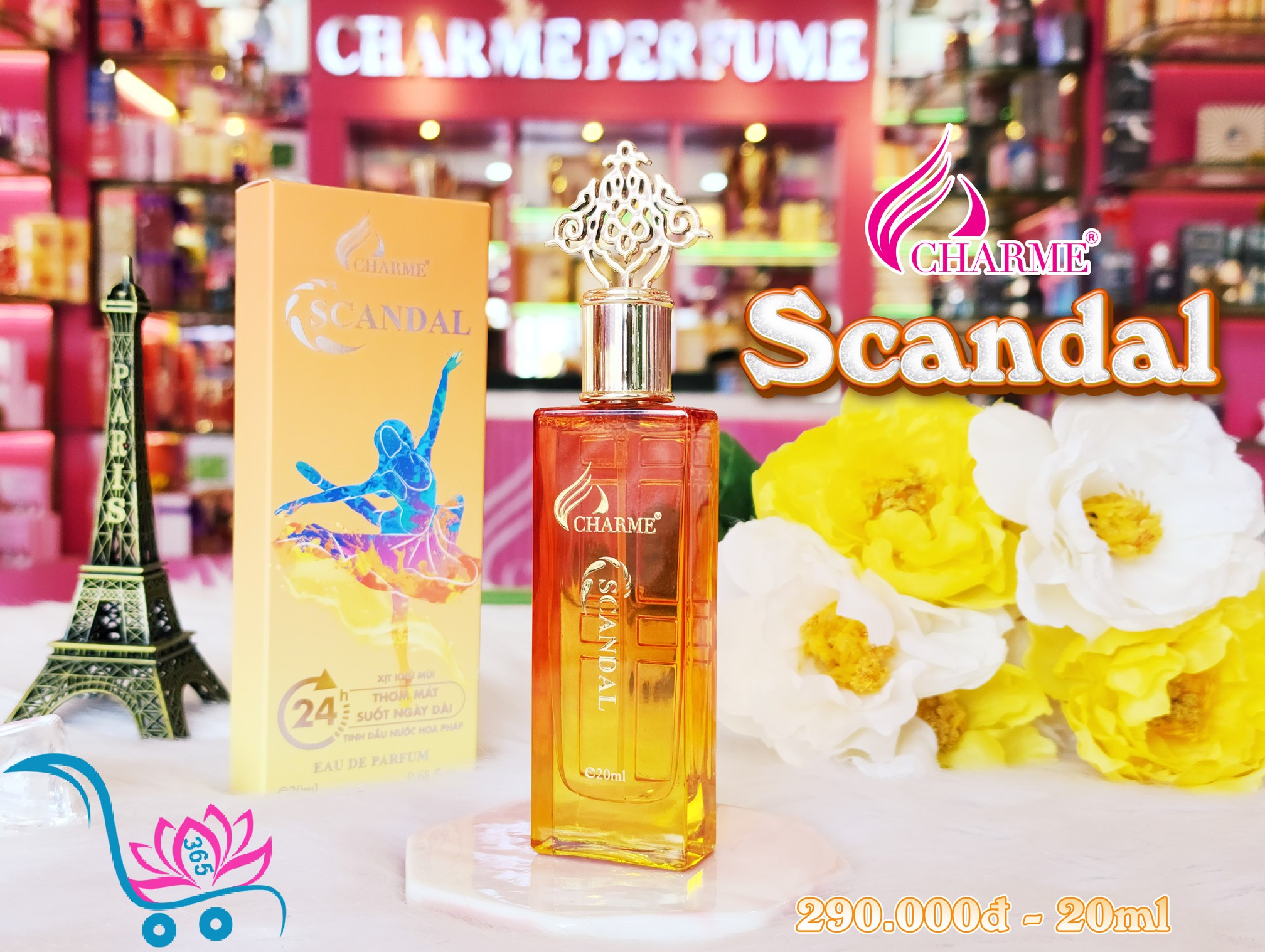 Xịt Khử Mùi Charme Scandal 20ml Nữ Chính Hãng