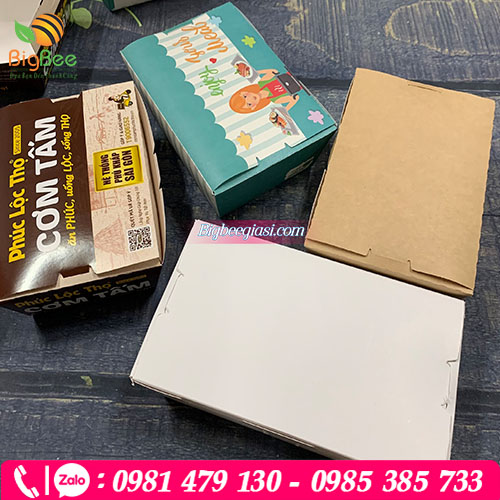 Hộp giấy đựng cơm Hộp giấy đựng cơm