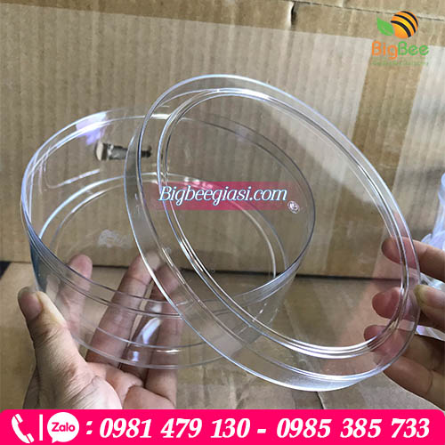 Hộp mica tròn đựng điều Hộp mica tròn đựng điều