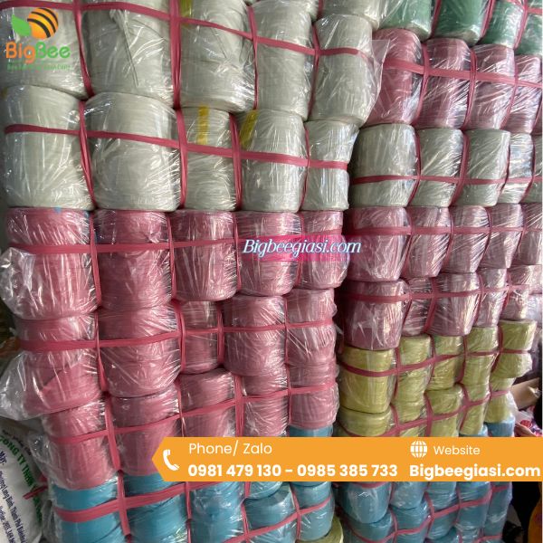 Dây ni lông ống buộc hàng đóng gói 10 cuộn/ kiện Dây ni lông ống buộc hàng đóng gói 10 cuộn/ kiện