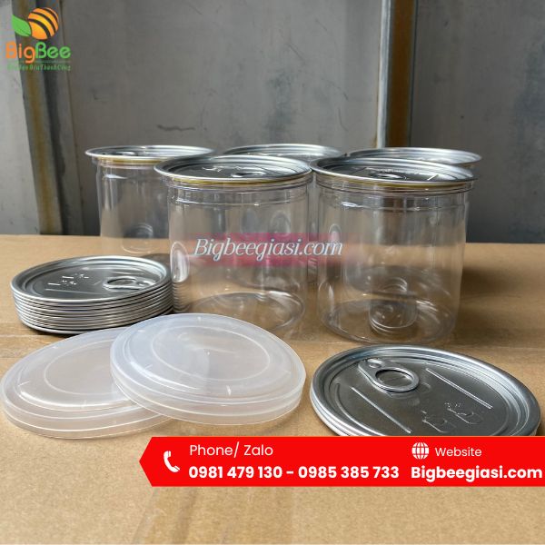 Hũ nhựa PET nắp nhôm xé Hũ nhựa PET nắp nhôm xé