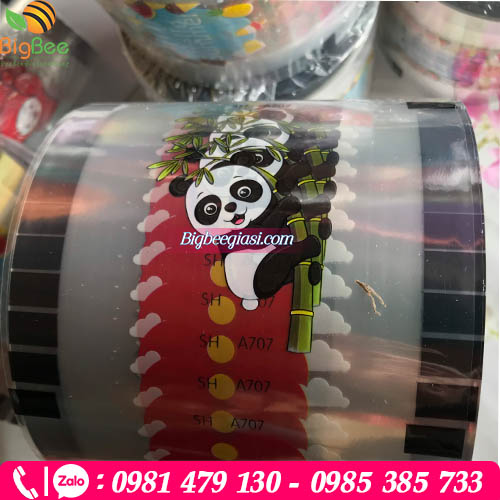 Cuộn màng ép ly in sẵn họa tiết