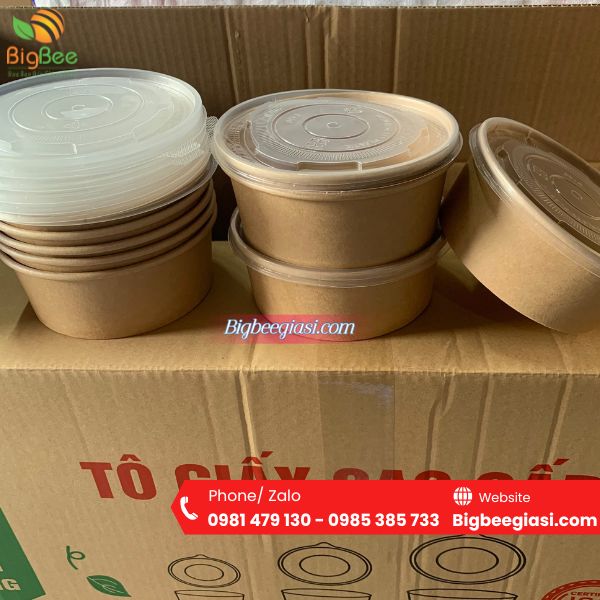 Tô giấy kraft 750ml Tô giấy kraft 750ml