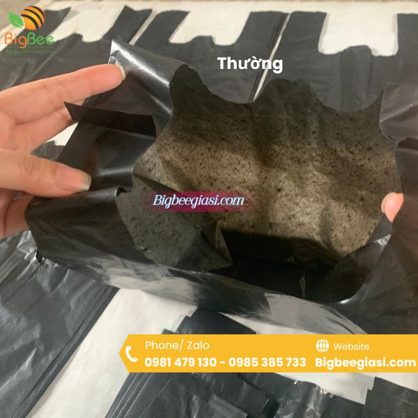 Túi nilon đen thường Túi nilon đen thường