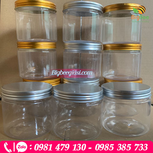 Hũ nhựa nắp nhôm 500ml giá sỉ rẻ nhất cho các cửa hàng Hũ nhựa nắp nhôm 500ml giá sỉ rẻ nhất cho các cửa hàng
