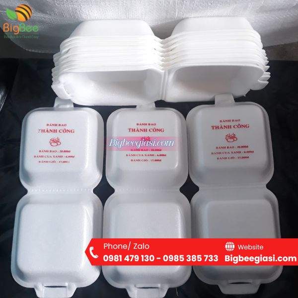 Mẫu hộp xốp đựng bánh bao in Mẫu hộp xốp đựng bánh bao in