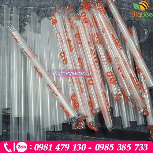 Ống hút trắng bọc màng phi 12