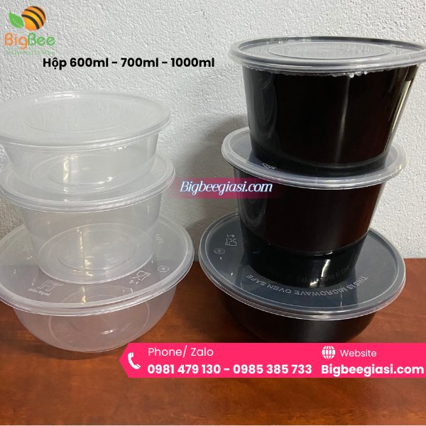 Hộp đựng thực phẩm, thức ăn bảo quản tủ lạnh hoặc bán mang đi tiện lợi Hộp đựng thực phẩm, thức ăn bảo quản tủ lạnh hoặc bán mang đi tiện lợi