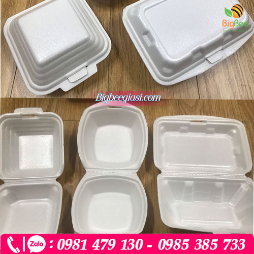 Mẫu hộp xốp đựng cơm, xôi, bánh bao Mẫu hộp xốp đựng cơm, xôi, bánh bao