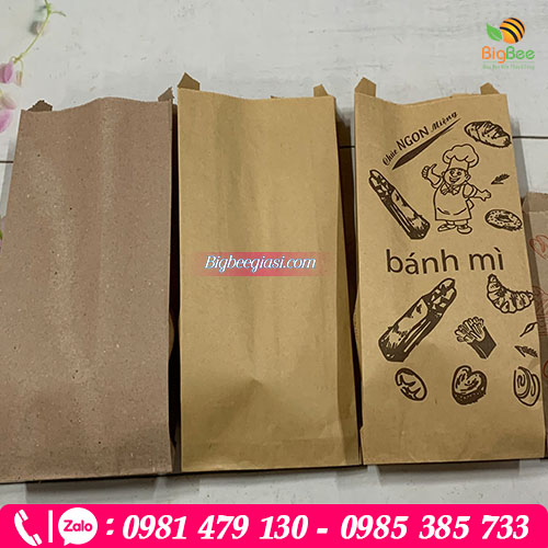 Túi giấy kraft đựng bánh mì Túi giấy kraft đựng bánh mì