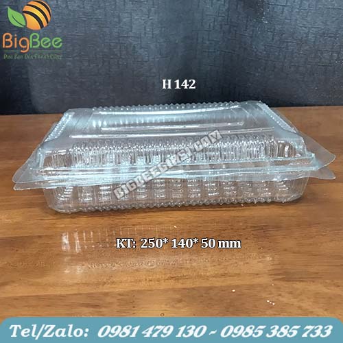 Hộp nhựa trong nắp gập H142 Hộp nhựa trong nắp gập H142