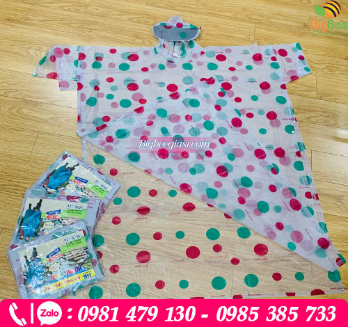 Áo mựa cánh dơi chấm bi Áo mựa cánh dơi