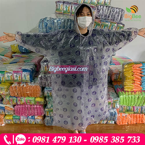 Áo mưa mỏng tiện lợi mặc 1 lần Áo mưa mỏng tiện lợi mặc 1 lần