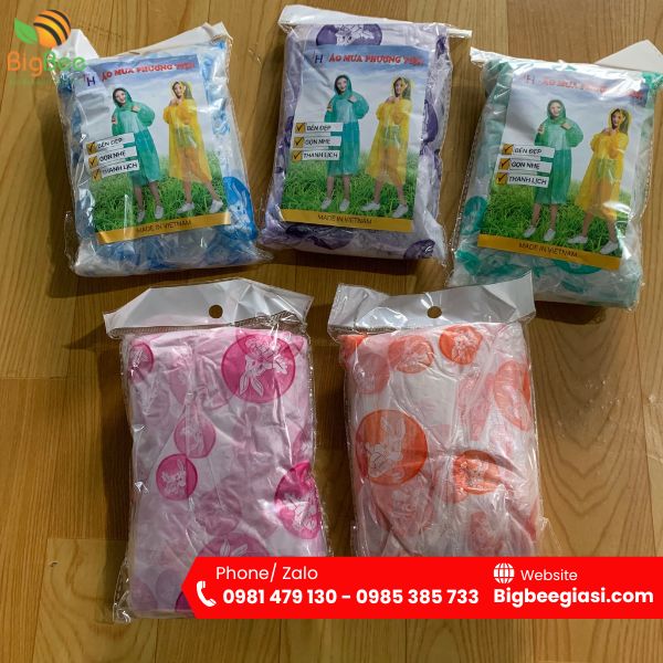 Mẫu áo mưa bi tiện lợi Mẫu áo mưa bi tiện lợi